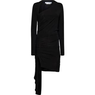 Off-White Asymmetric crÃªpe minidress - black - XXS