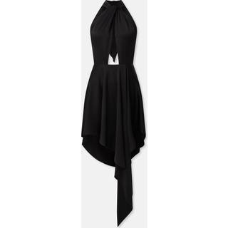 Stella McCartney Cutout asymmetric halterneck dress - black - XXS