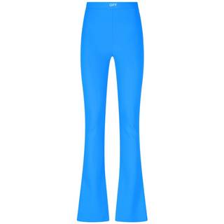Off-White High-rise jersey split-hem leggings - blue - XXXS