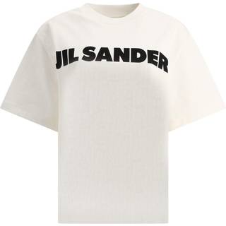 Women's Short Sleeved Logo T-Shirt in Natural - L