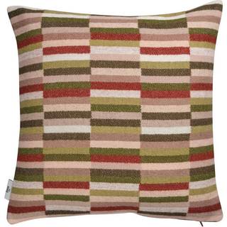 Røros Tweed Ida pude 50x50 cm Olive burgundy