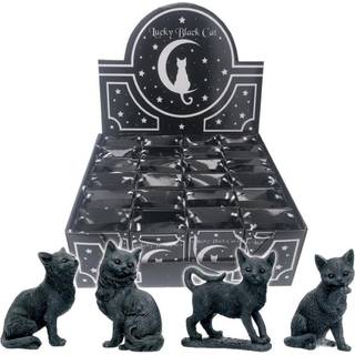 Schwarze Katze Glücksbringer 9cm