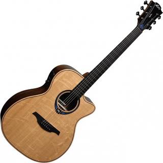 LAG Tramontane HyVibe 30 Auditorium Cutaway Natural elektroakustisk guitar