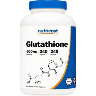 Nutricost – Glutathione 500 mg, 240 kapsler