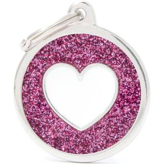 MyFamily Glitter Pink - Hjerte