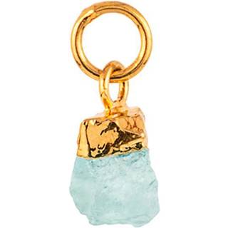 Fødselssten Vedhæng, Marts Light Blue/Gold