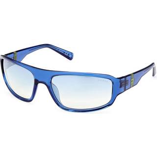 Guess GU00080 90X 62 Solbriller Mænd Blue - Transparent Blue - 62mm