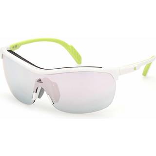 Adidas Sport Unisex SP0043 24C Solbriller Injiceret Hvid Grå Maske Normal Spejl