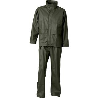 Regnsæt jakke/taljebukser PU 0163124 oliven Str. 4XL