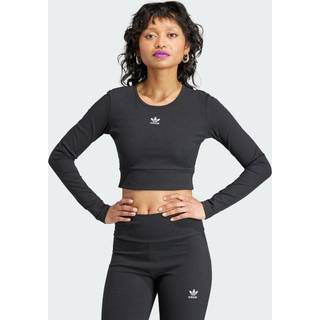 Essentials Rib Long Sleeve T-shirt - Black - XL