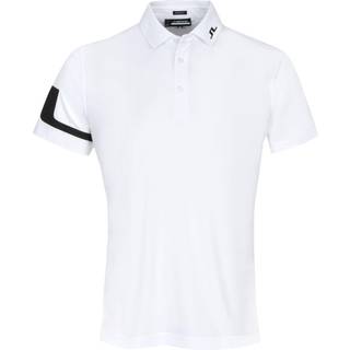 J.Lindeberg Heath Regular Fit Polo Shirt in White - M