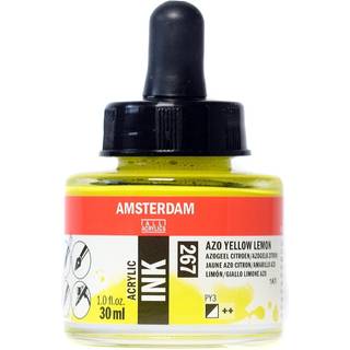 Amsterdam Akryl Ink, 30 ml. Azo Ylw Lemon (267)