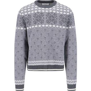 Thom Browne Jacquard wool sweater - grey - S