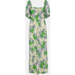 Ganni Floral mesh maxi dress - multicoloured - M