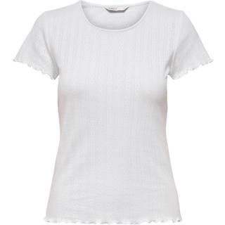 Only - Hvid - Onlcarlotta S/S Top Jrs Noos - Medium