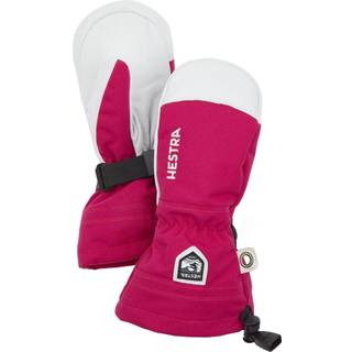 Hestra Army Leather Heli Ski, skiluffer, junior, pink