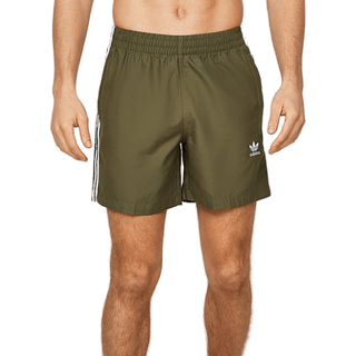 Originals Adicolor 3-Stripes badeshorts - Olive Strata / White - XS