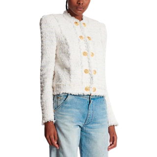 Balmain Tweed jacket - white - XL+
