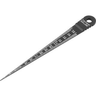 Målekile 0-15 mm i sort plast (polycarbonat)
