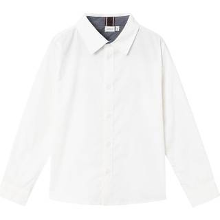 NAME IT Langærmet Skjorte Newsa Bright White
