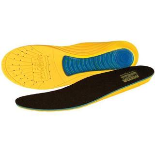 Megacomb Megasole Anti-Fatigue-indl?gss?ler; Originalt dobbeltlag 100% hukommelseskum med gel Kvinders st?rrelse 5-6-7 gulbl?