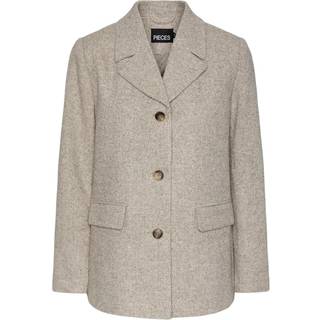 Pieces - Pcjudo Blazer Jacket - 4312391 Light Grey Melange