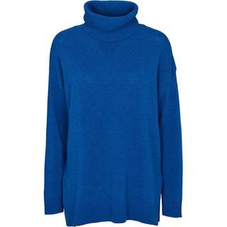 Line T-Neck - Princess Blue L - 70% Lambswool (Recycled), 30% Polyamide (Recycled) - Sweaters