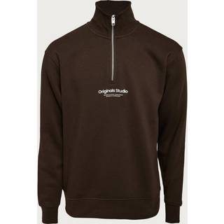 Tekst Sweatshirt Med Halv Lynlås