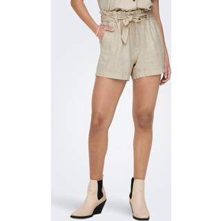 JDY - Beige - Jdysay Mw Linen Shorts Wvn Noos - EU 40