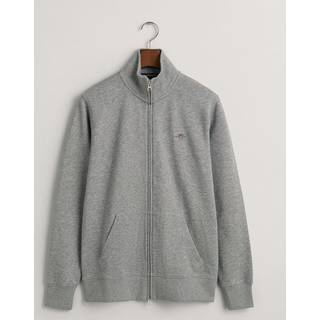 Gant Herren Sweatjacke grau unifarben