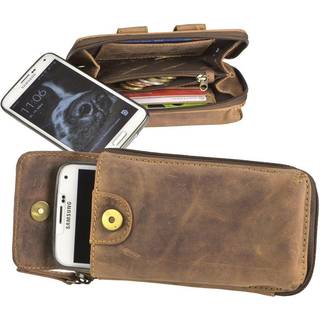 Handy Gürteltasche Herren Leder 17x9cm "Vintage" antikbraun 1818B | Greenburry Shop
