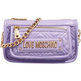 Love Moschino Quilted Skuldertaske lavendel