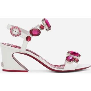 Dolce&Gabbana Embellished leather sandals - white - EU 35.5