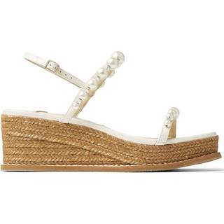Jimmy Choo Amatuus 60 embellished espadrilles - white - EU 37
