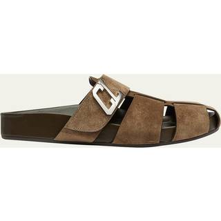 Christian Louboutin Embellished suede mules - brown - EU 46