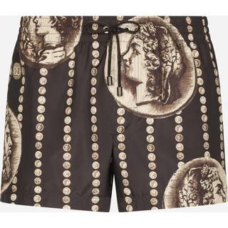 Dolce&Gabbana Printed swim shorts - brown - M