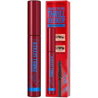 Rimmel WonderVolume Thrill Seeker Volumengivende, bøjende og vandfast mascara Skygge Black 8 ml - 8 ml