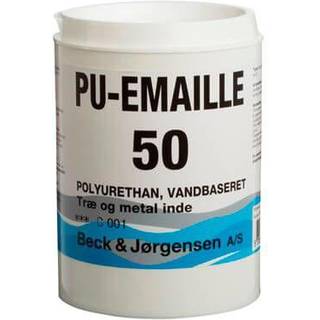 B&J PU-Emaille 50, Træværks maling Glans 50 - 0,9 L