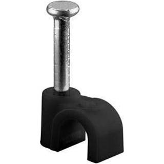 Goobay Kabelclips 10 mm, sort