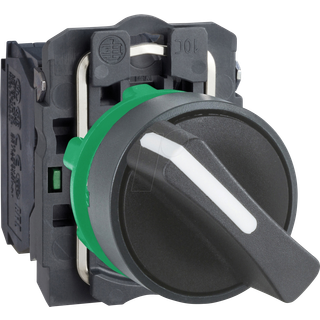 Schneider Drejeafbryder sort 2 faste pos 2xno