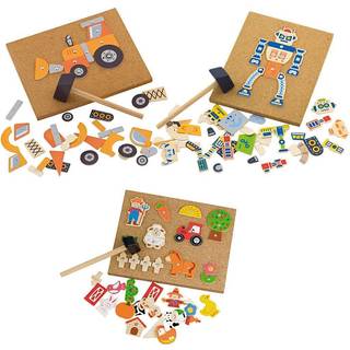 VIGA Hammermosaik - Kreativ Leg for Børn, 3 sæt