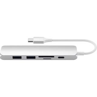 Satechi Slim USB-C MultiPort adapter V2 (sølv)