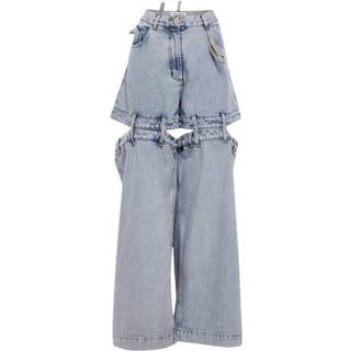 The Attico Low-rise wide-leg jeans - blue - 26