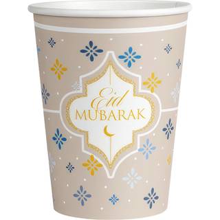 Eid Mubarak papkrus 8 stk.