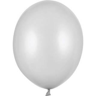 50 stk. Latexballoner sølv metallic 10" – Luksus til fest &amp; dekoration