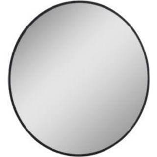 Luxor spejl Ø60 cm LED, mat sort, 230 V Nettilslutning