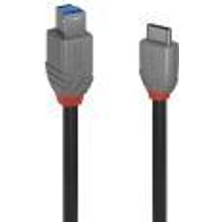 LINDY 2m USB 3.2 Type C to B Cable, Anthra Line