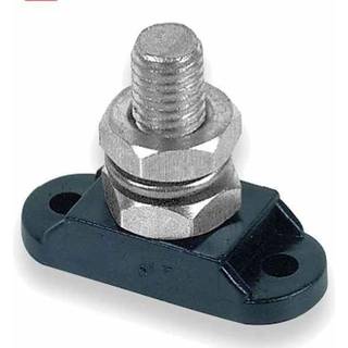 Klemrække BEP Marine Insulated Stud, 1 x M10, sort (minus)