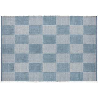 HAY Check tæppe S Light blue 140x200 cm