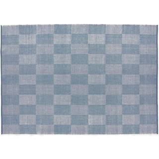 HAY Check tæppe S Light blue 170x240 cm